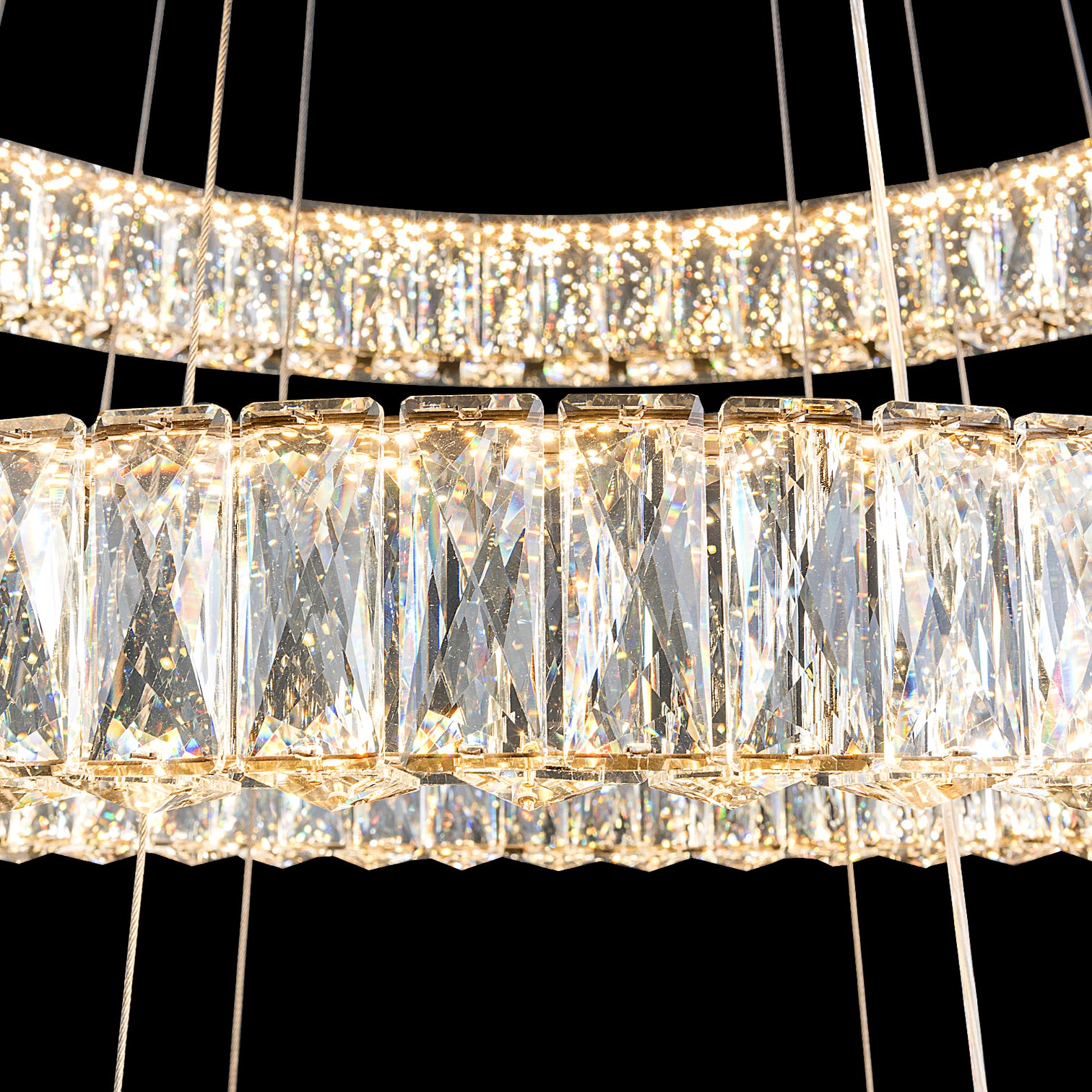 CASSIE 3-Tier Luxury Modern LED Dimmable K9 Crystal Chandeliers 3CCT Living Room - 7Pandas Australia
