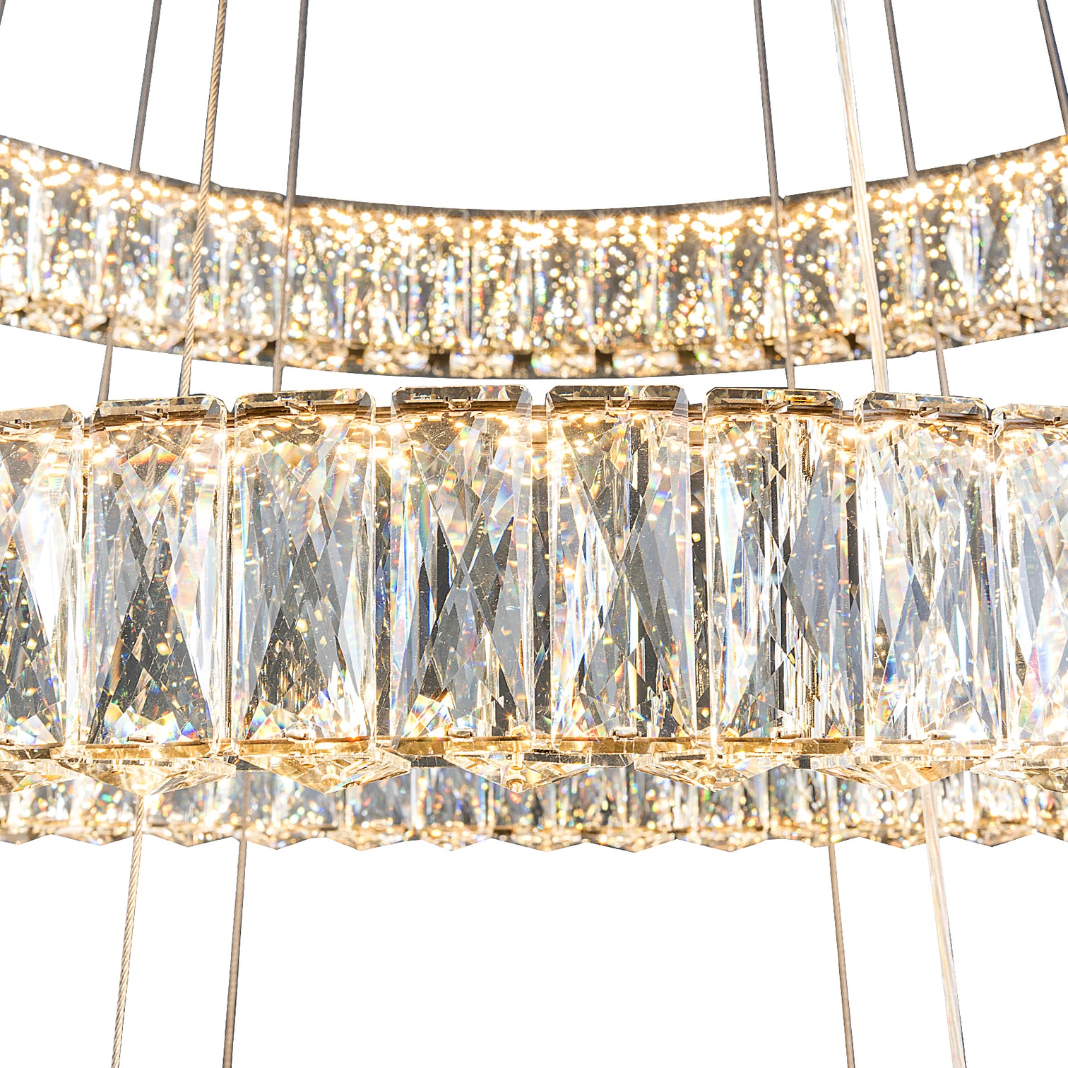 CASSIE 3-Tier Luxury Modern LED Dimmable K9 Crystal Chandeliers 3CCT Living Room - 7Pandas Australia