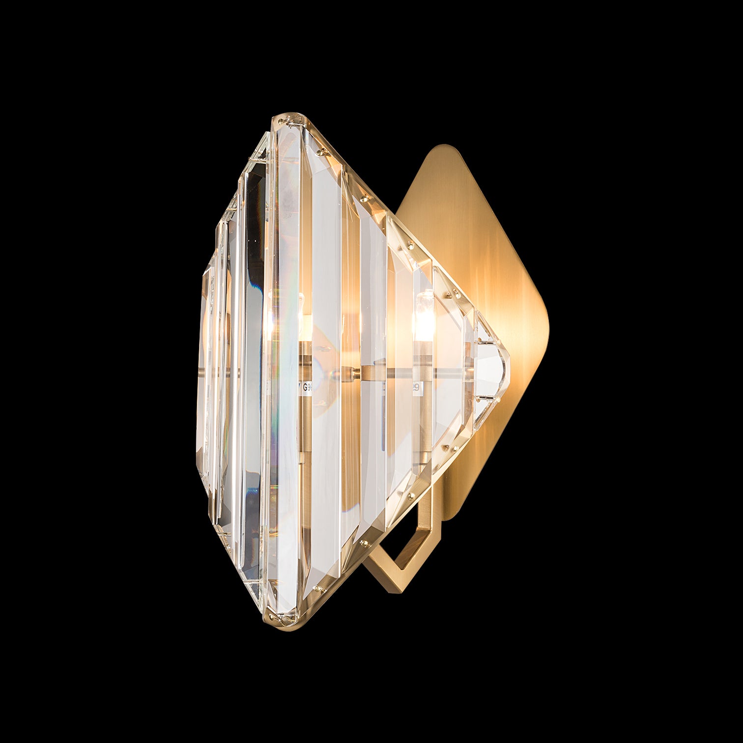 BLIN Luxury K9 Crystal Interior Wall Light Aged Brass Living Room Bathroom Vanity Light E14 Base - 7Pandas Australia