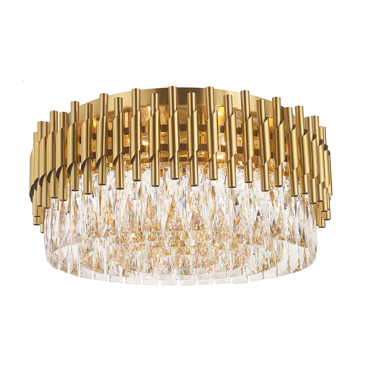 HARZ 500mm Modern Style Flush Mount K9 Crystal Ceiling Light Living Room E14 - 7Pandas Australia