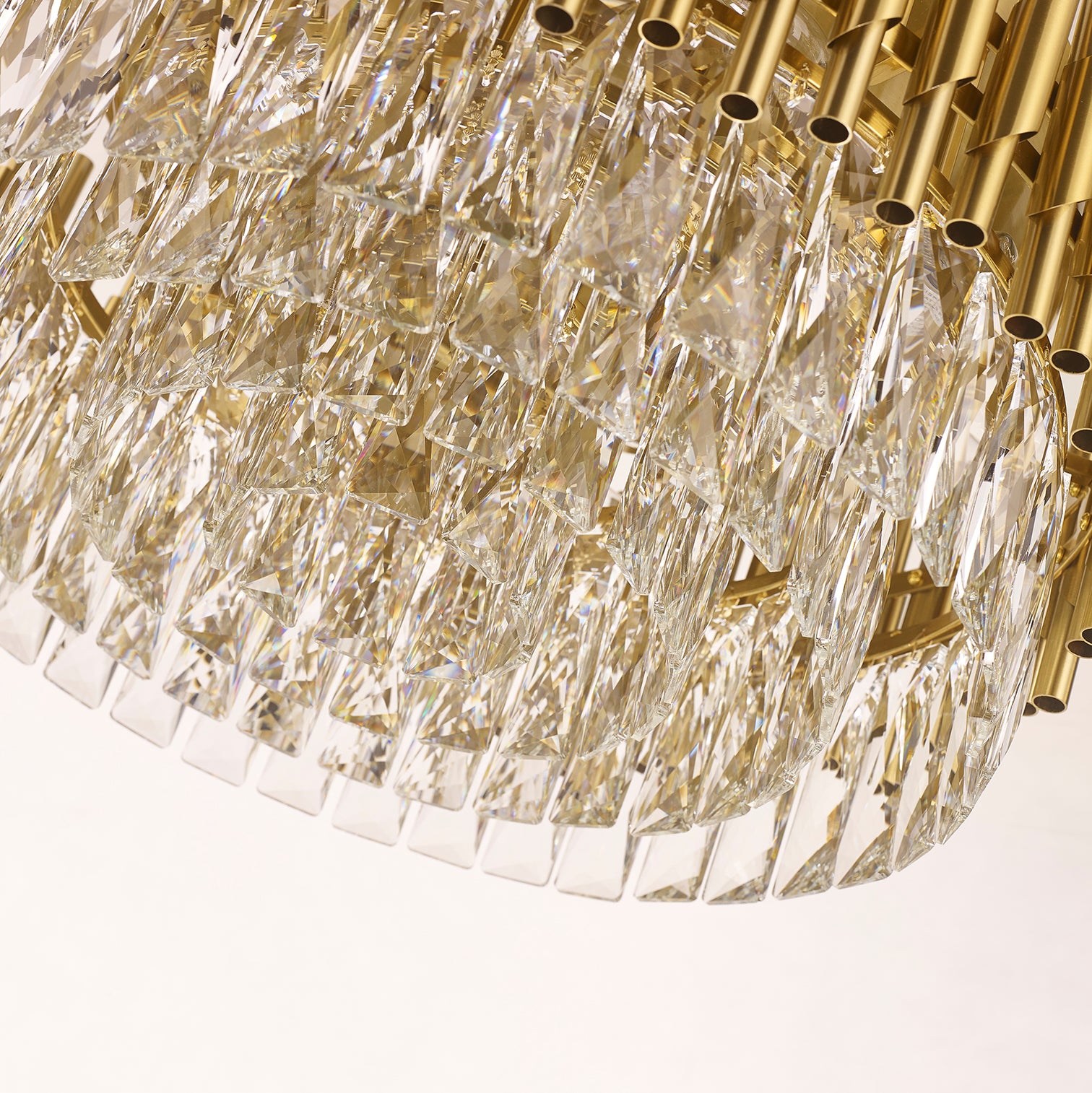 HARZ 500mm Modern Style Flush Mount K9 Crystal Ceiling Light Living Room E14 - 7Pandas Australia