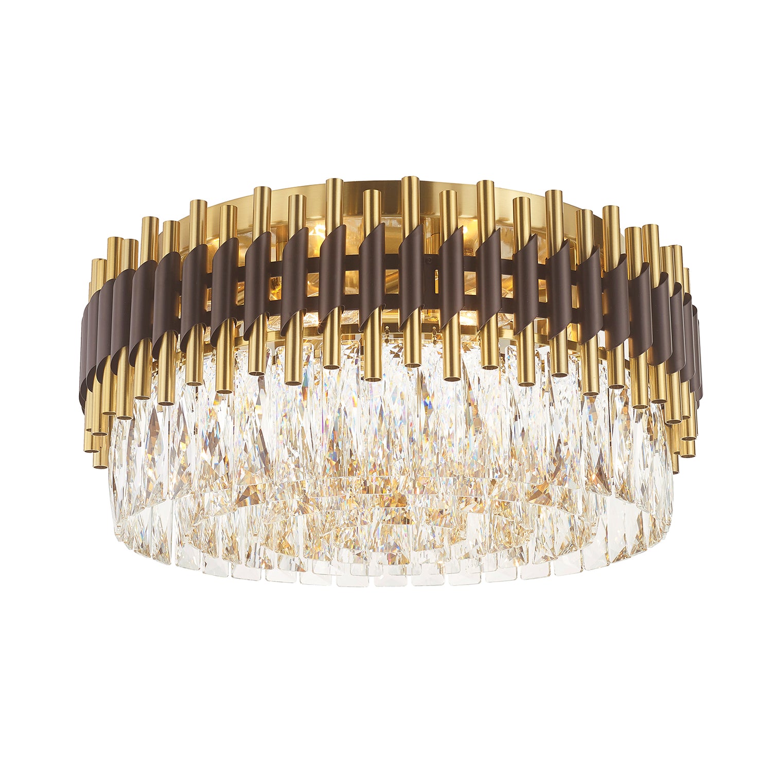 HARZ 500mm Modern Style Flush Mount K9 Crystal Ceiling Light Living Room E14 - 7Pandas Australia