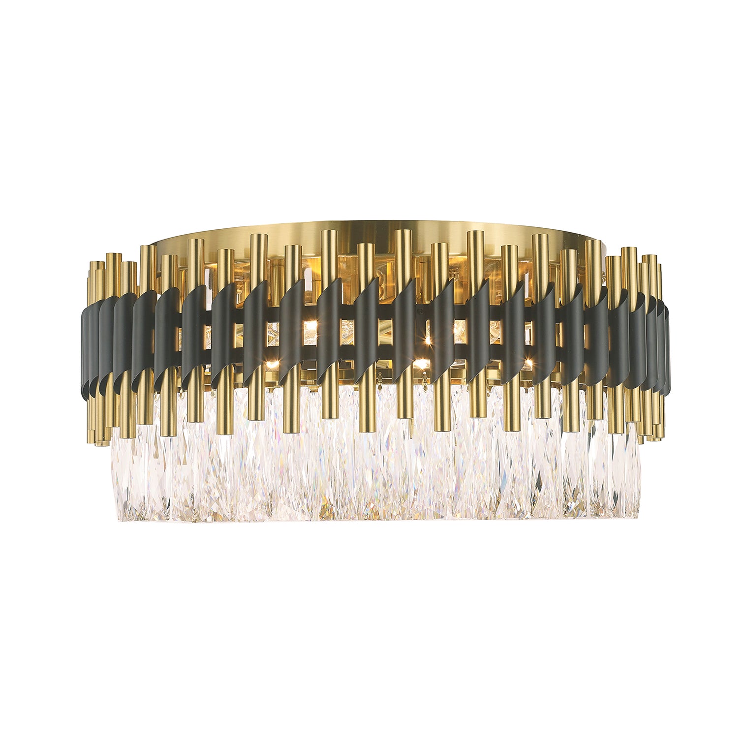 HARZ 500mm Modern Style Flush Mount K9 Crystal Ceiling Light Living Room E14 - 7Pandas Australia