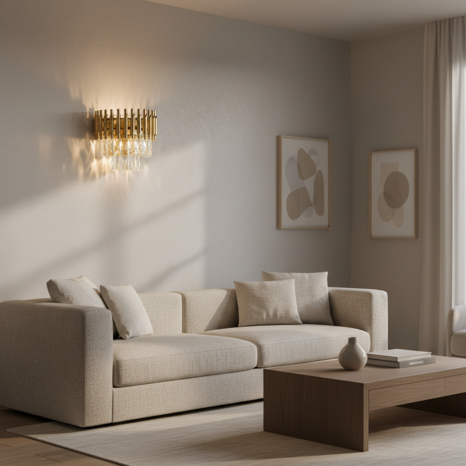 HARZ Modern Crystal Interior Design Sconces Wall Mount Lighting Fixture - 7Pandas Australia