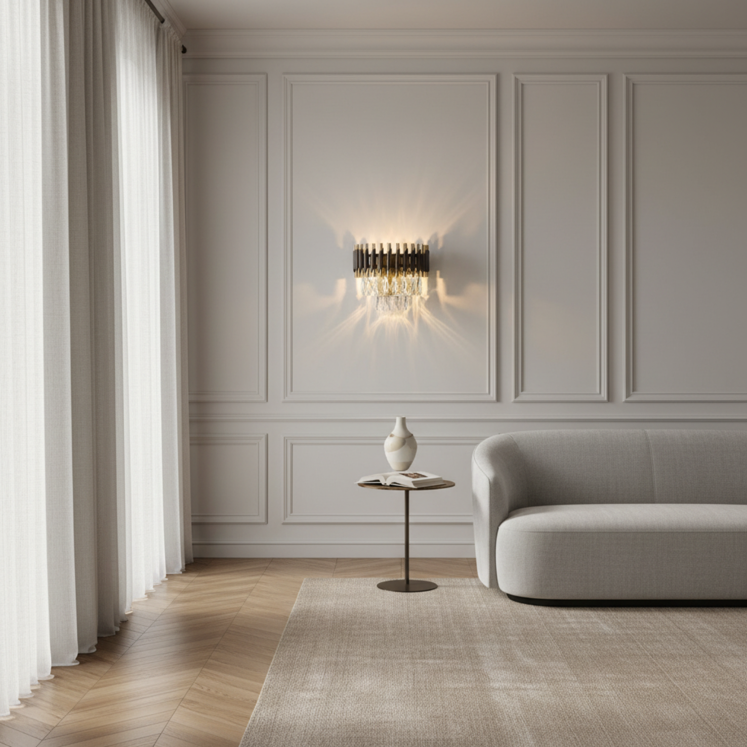 HARZ Modern Crystal Interior Design Sconces Wall Mount Lighting Fixture - 7Pandas Australia