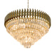 HARZ 5-Tier Round Modern Luxury K9 Clear Crystal Chandeliers Dimmable