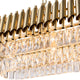 HARZ Luxury Modern Oval K9 Clear Crystal Chandeliers Dining Kitchen Dimmable