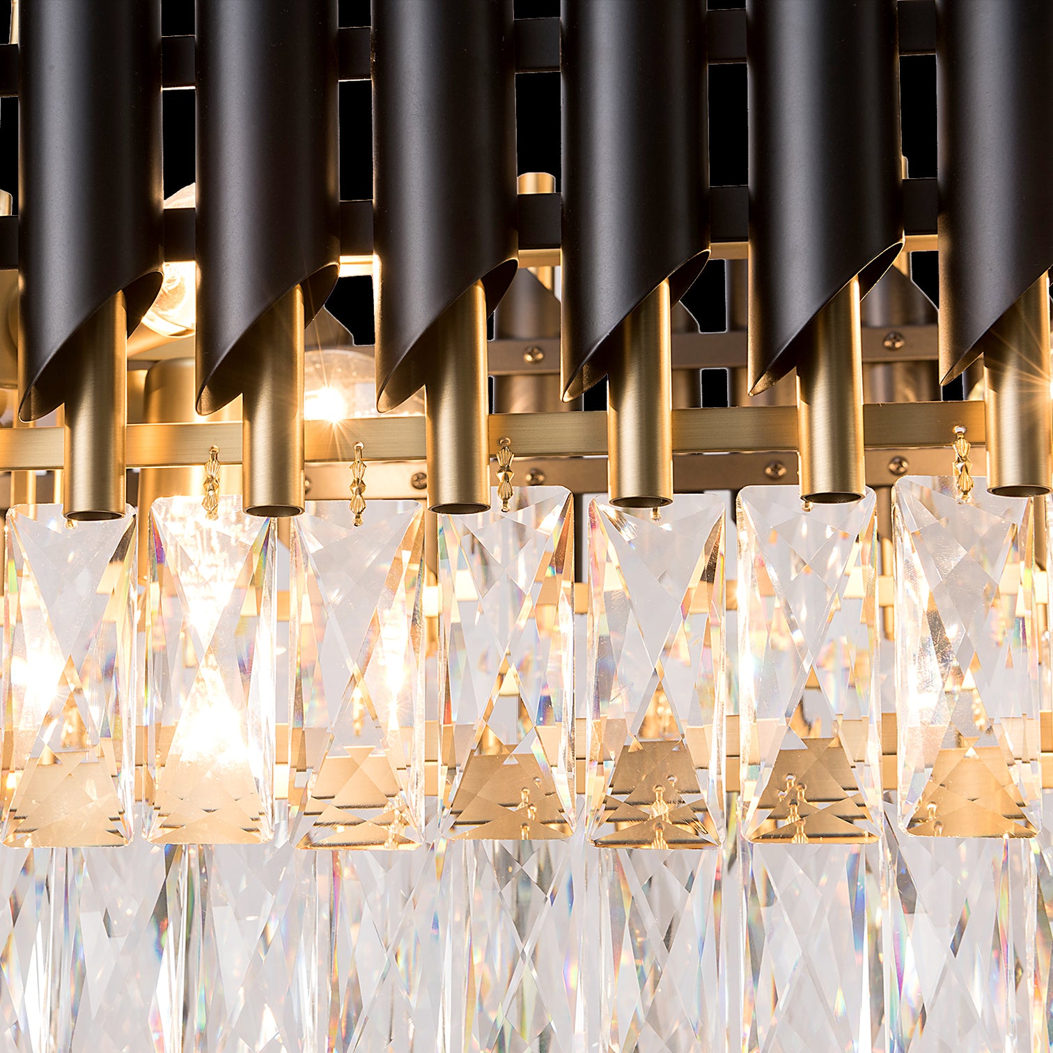 HARZ Luxury Modern Oval K9 Clear Crystal Chandeliers Dining Kitchen Dimmable - 7Pandas Australia