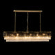 HARZ Luxury Modern Oval K9 Clear Crystal Chandeliers Dining Kitchen Dimmable