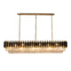 HARZ Luxury Modern Oval K9 Clear Crystal Chandeliers Dining Kitchen Dimmable