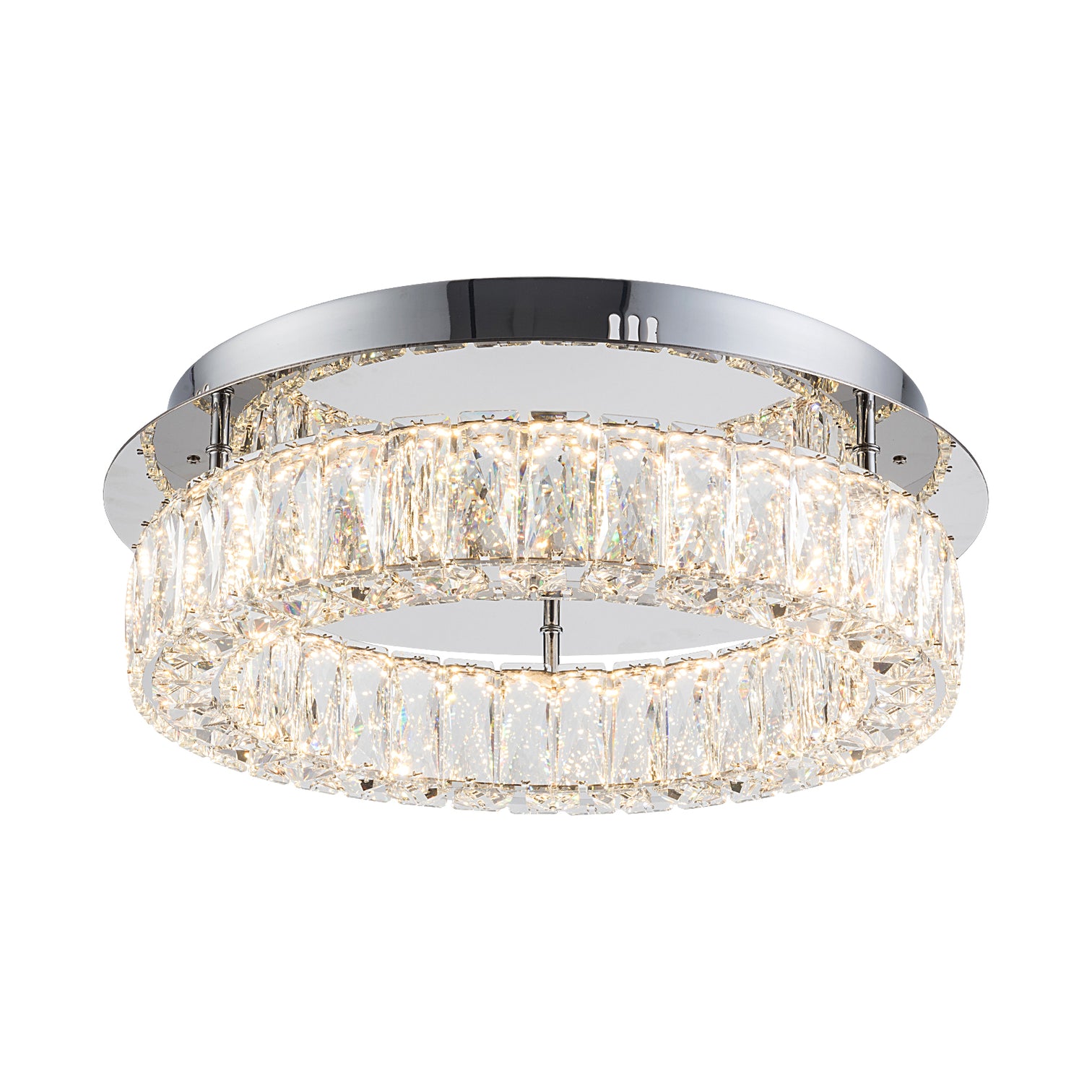 CASSIE Modern K9 LED Crystal Ceiling Flush mount Type CCT Dimmable - 7Pandas Australia