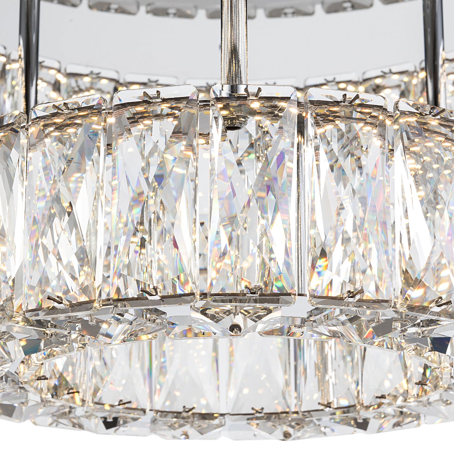 CASSIE Modern K9 LED Crystal Ceiling Flush mount Type CCT Dimmable - 7Pandas Australia