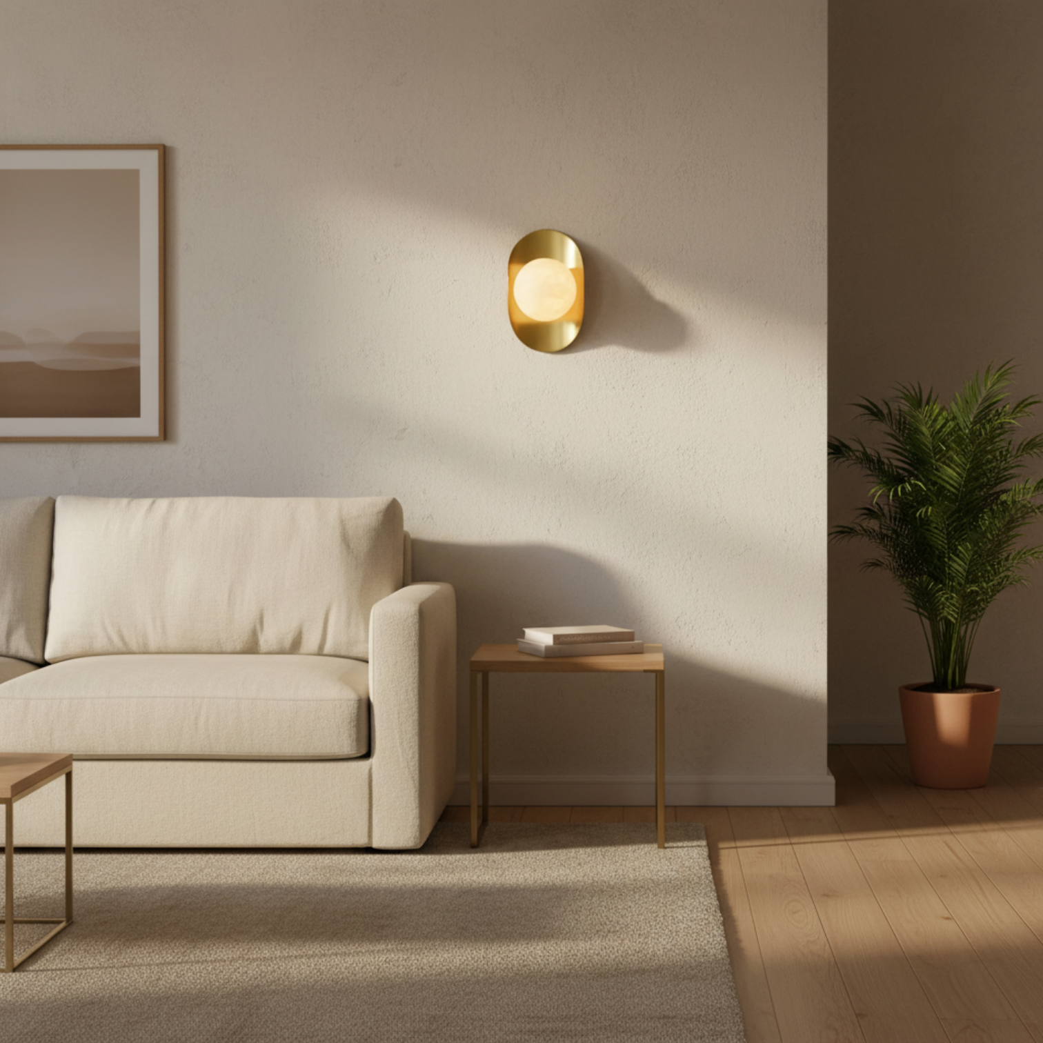 DENVER Luxury Solid Copper Alabaster Interior Wall Light LED G9 Dimmable - 7Pandas Australia