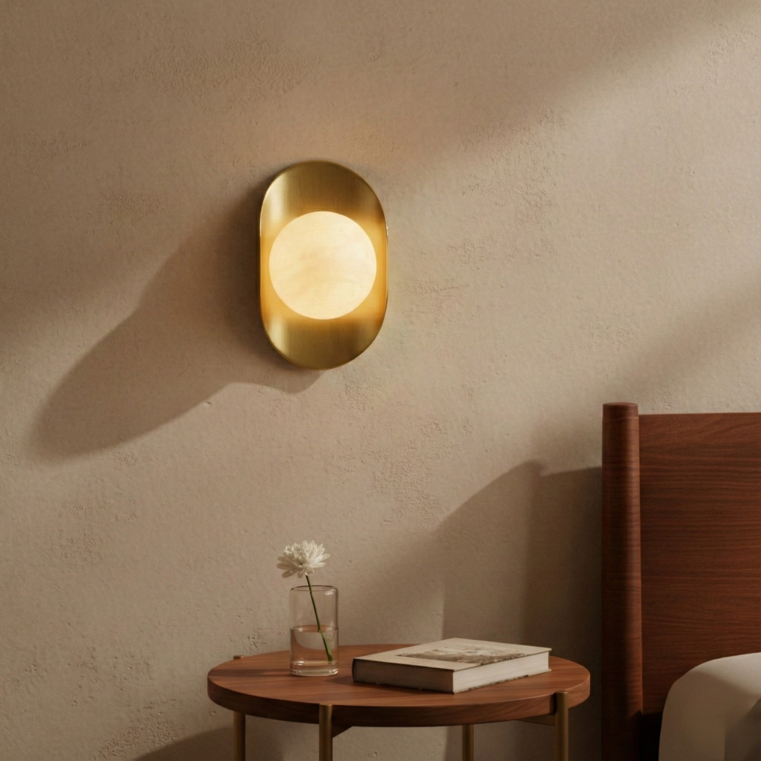 DENVER Luxury Solid Copper Alabaster Interior Wall Light LED G9 Dimmable - 7Pandas Australia