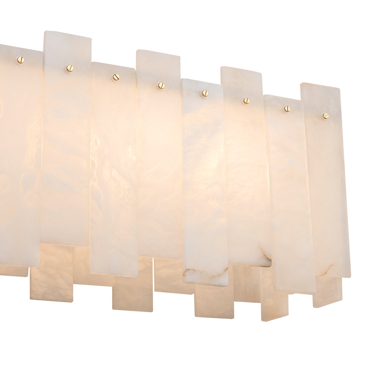 KANSAS 1200mm Luxury Alabaster Chandeliers Solid Copper Dining Room Kitchen Island LED G9 Bulb Included - 7Pandas Australia