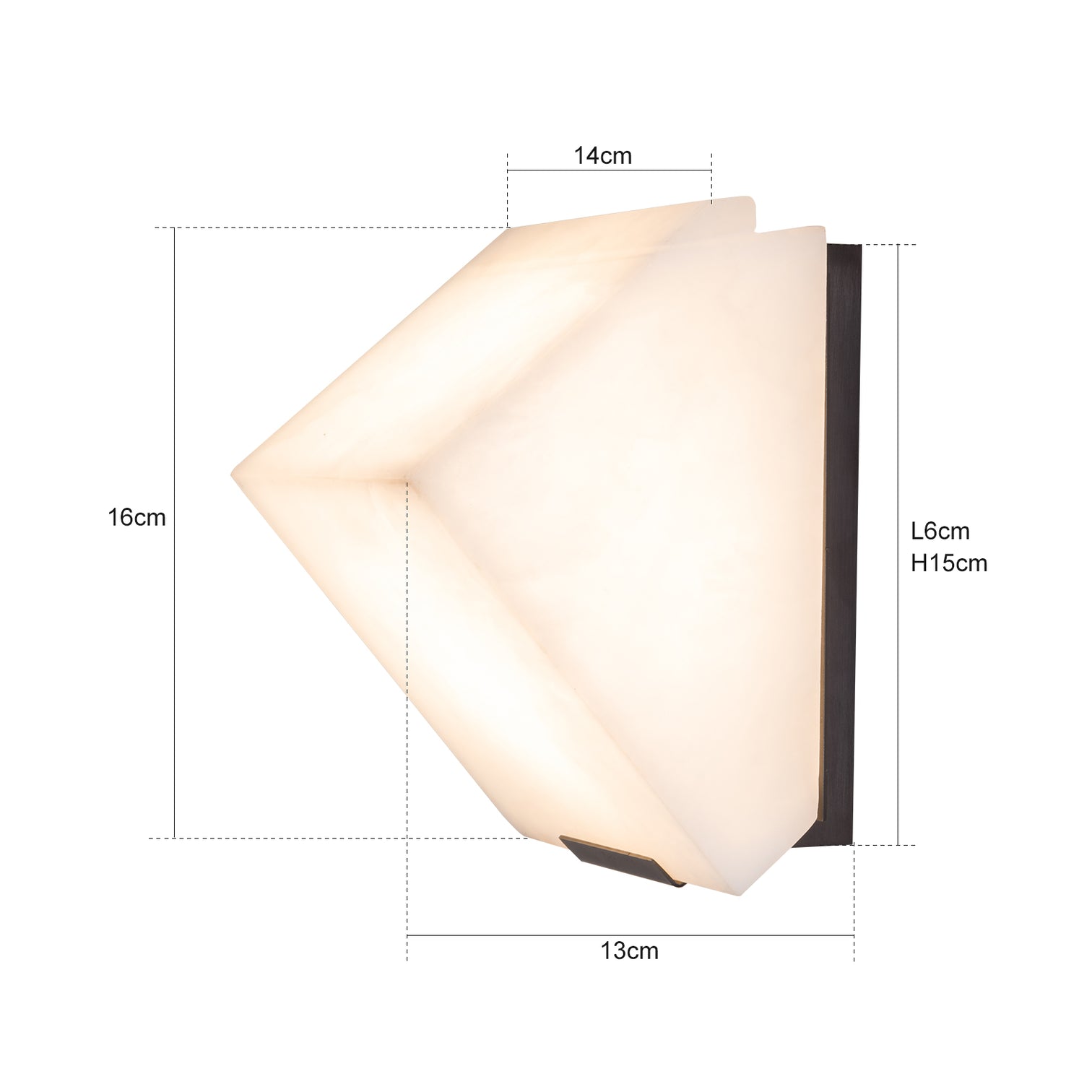 ABDIN Modern Style LED Natural Alabaster Wall Light 3000K Living Room Bedroom - 7Pandas Australia