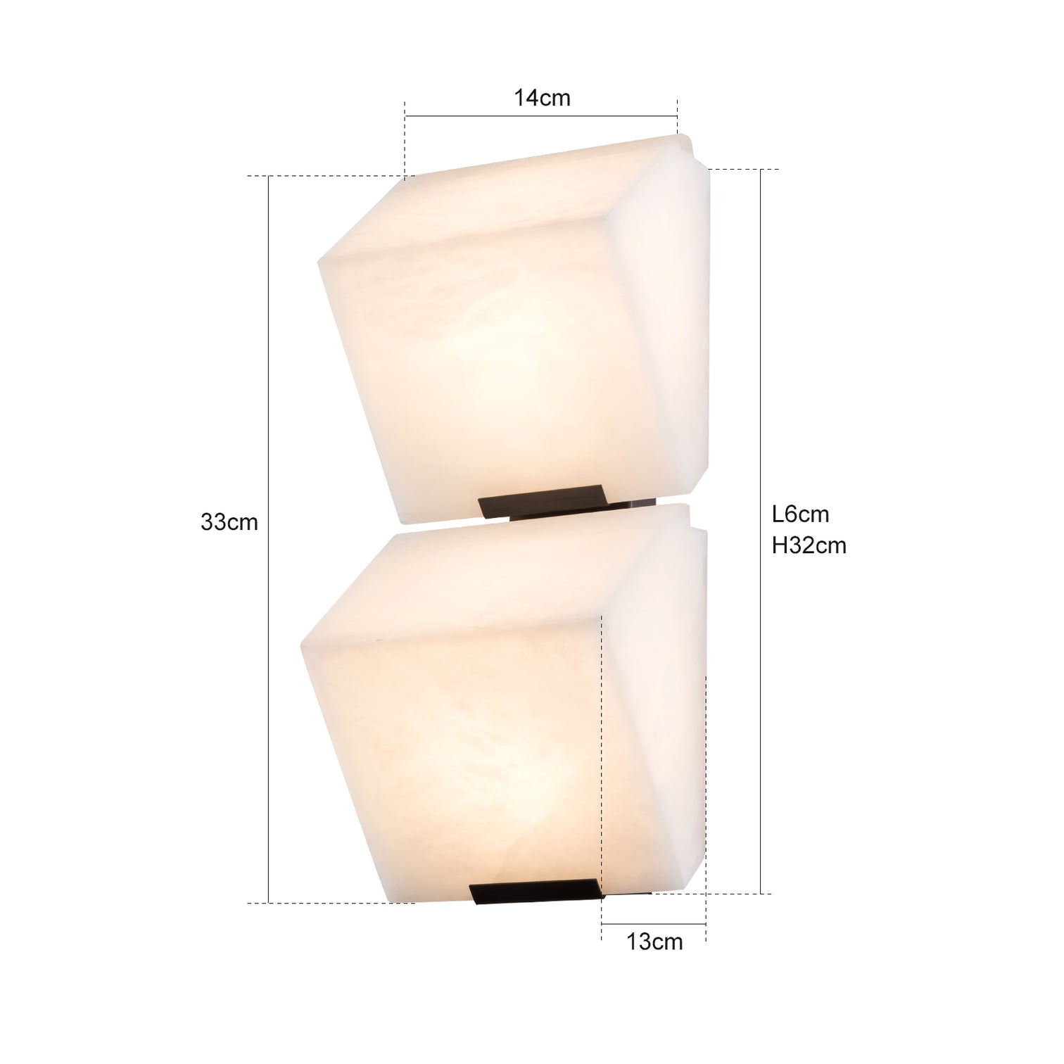 ABDIN Modern Style LED Natural Alabaster Wall Light 3000K Living Room Bedroom - 7Pandas Australia