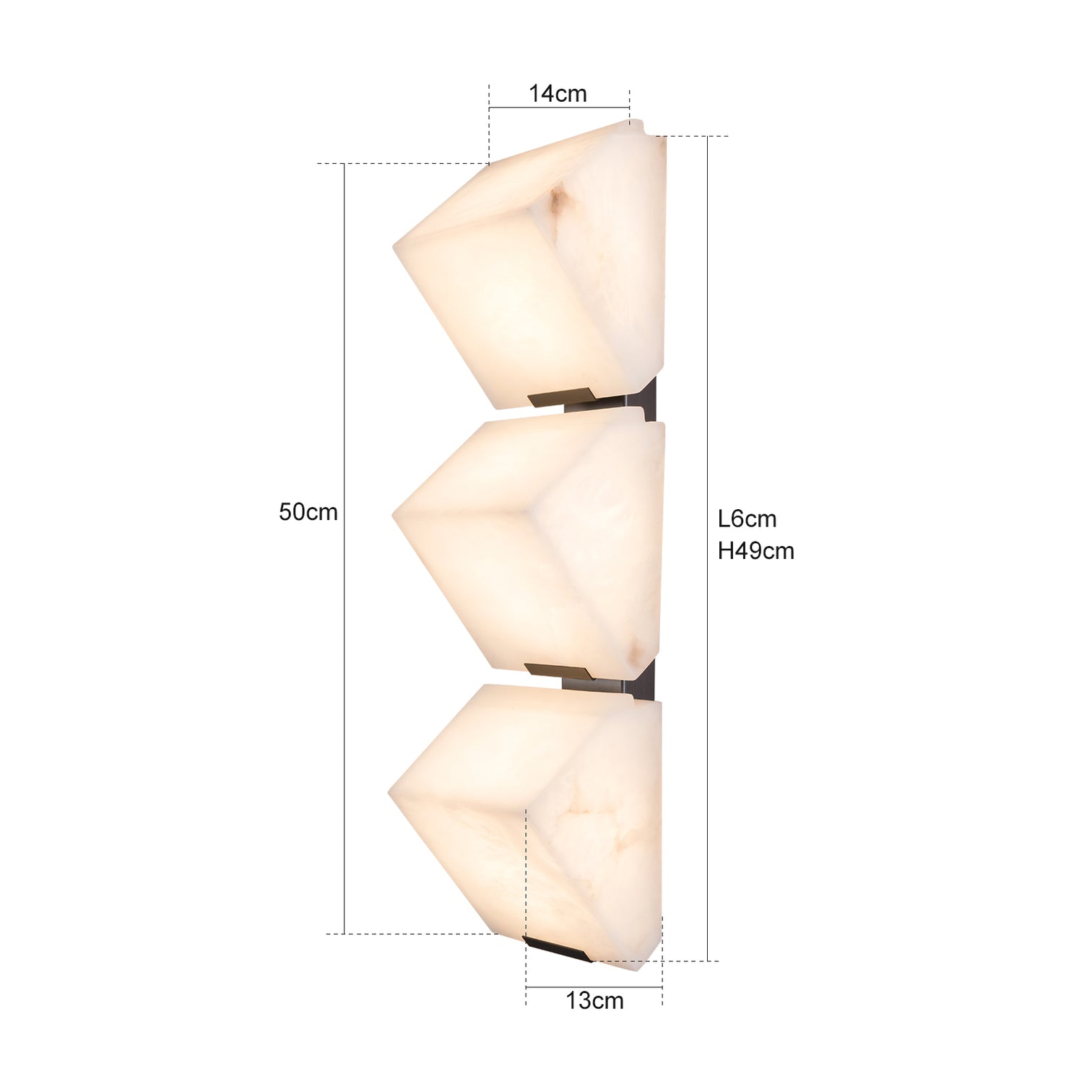 ABDIN Modern Style LED Natural Alabaster Wall Light 3000K Living Room Bedroom - 7Pandas Australia