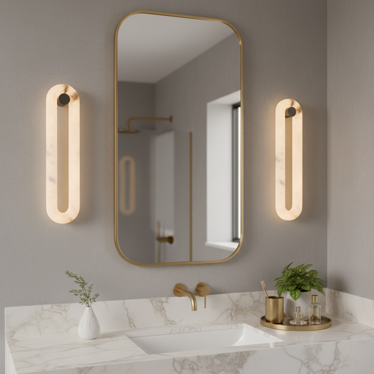 PIETRO Alabaster Designer Interior LED Wall Light 3CCT Dimmable - 7Pandas Australia