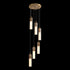 KIRA LED Alabaster Stone Chandeliers Staircase Pendant light 3000K Warmwhite Dimmable Aged Brass