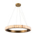 JASPER Modern Style LED Alabaster Stone Chandelier 3CCT Aged Brass Dimmable