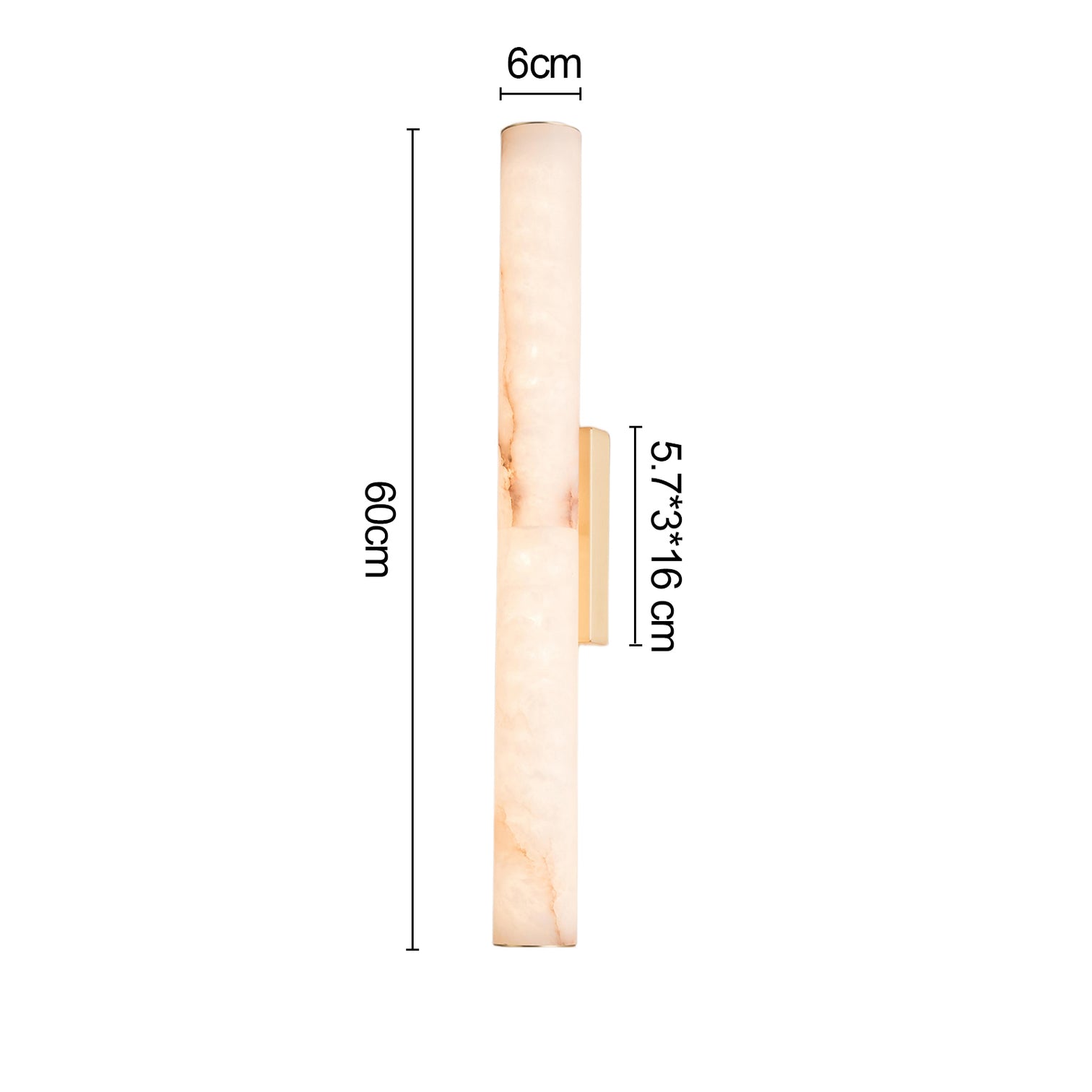 MILLER LED Alabaster Solid Copper Interior Wall Light 14W 3CCT Dimmable Bathroom Vanity Light Aged Brass - 7Pandas Australia