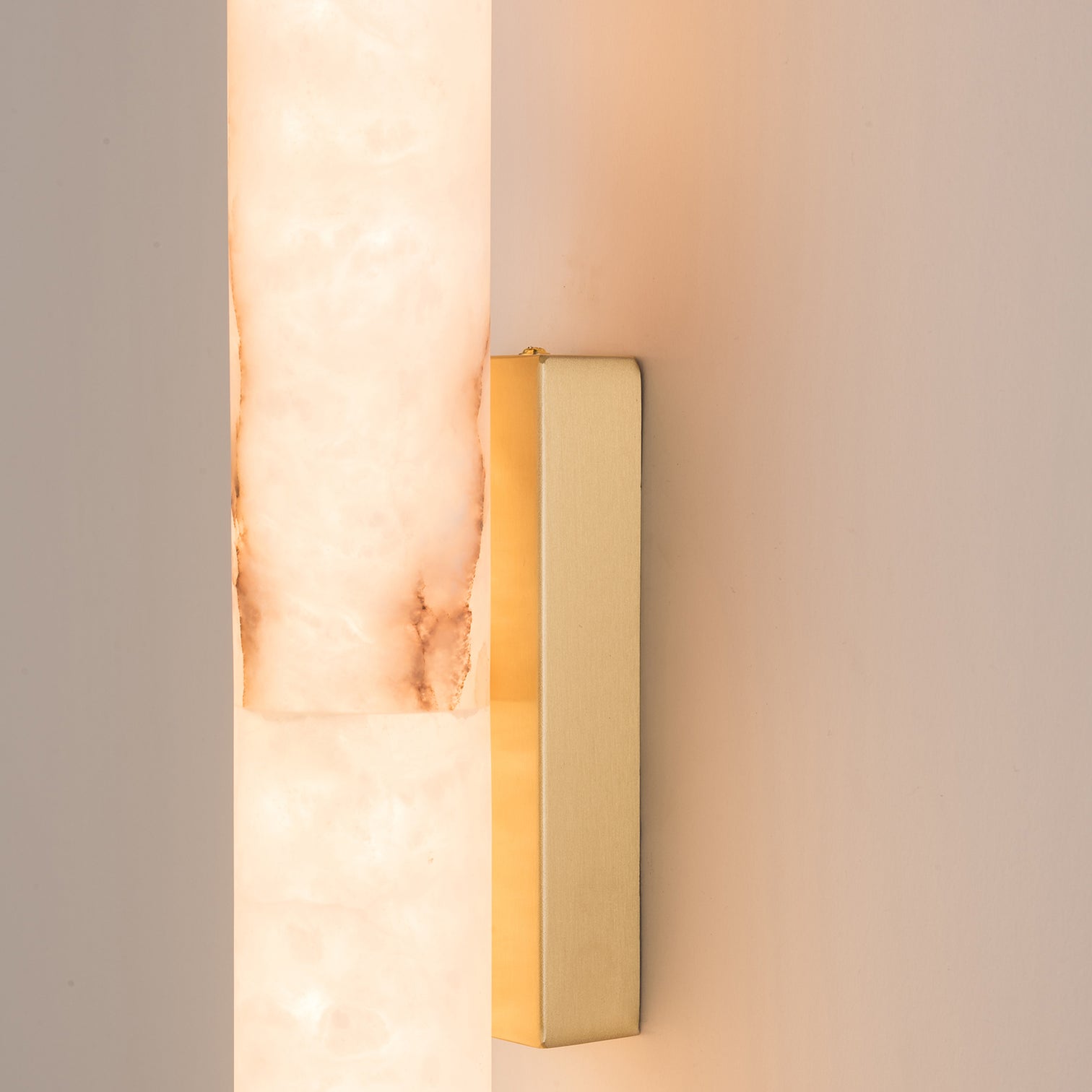 MILLER LED Alabaster Solid Copper Interior Wall Light 14W 3CCT Dimmable Bathroom Vanity Light Aged Brass - 7Pandas Australia