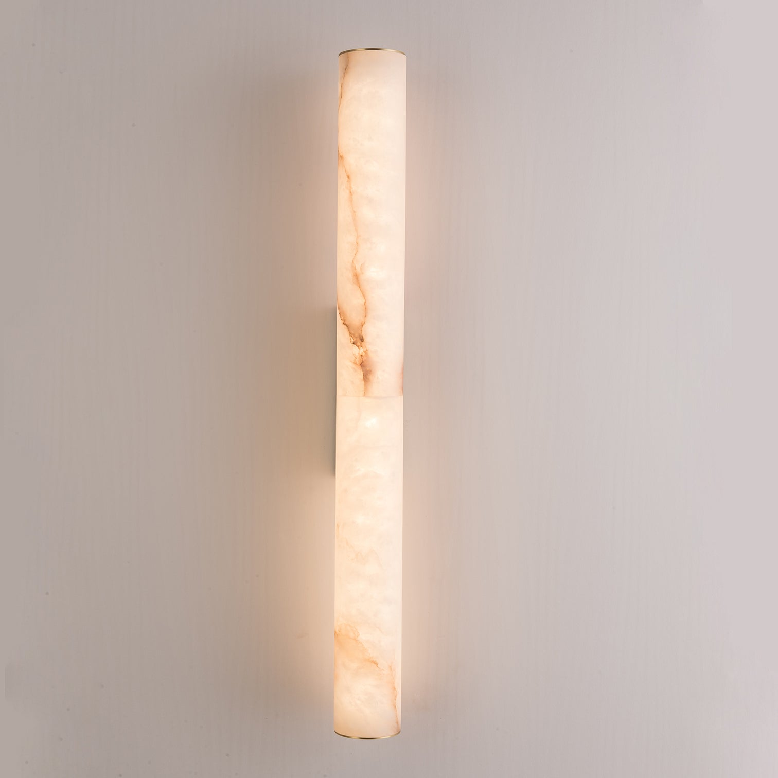 MILLER LED Alabaster Solid Copper Interior Wall Light 14W 3CCT Dimmable Bathroom Vanity Light Aged Brass - 7Pandas Australia