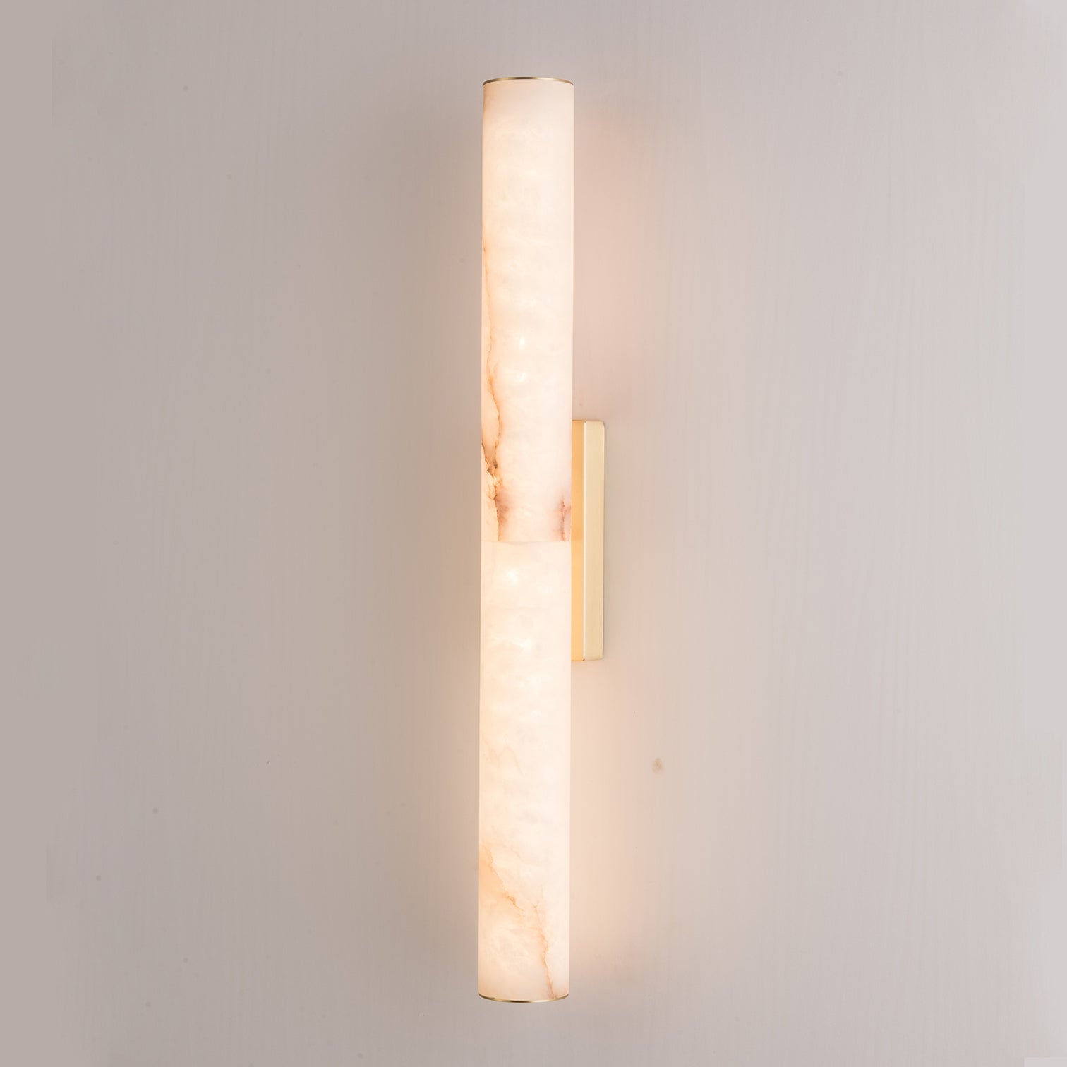 MILLER LED Alabaster Solid Copper Interior Wall Light 14W 3CCT Dimmable Bathroom Vanity Light Aged Brass - 7Pandas Australia
