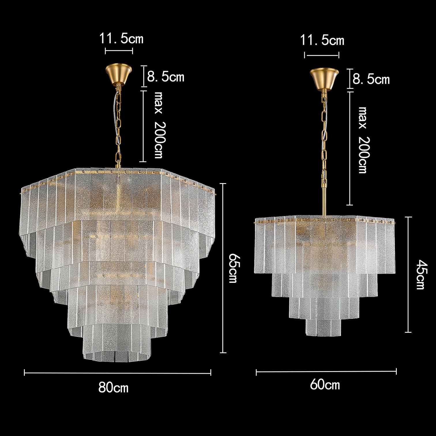 JOANA Contemporary Luxury Hand Craft Glass Chandelier Lighting Aged Brass Living Room - 7Pandas Australia