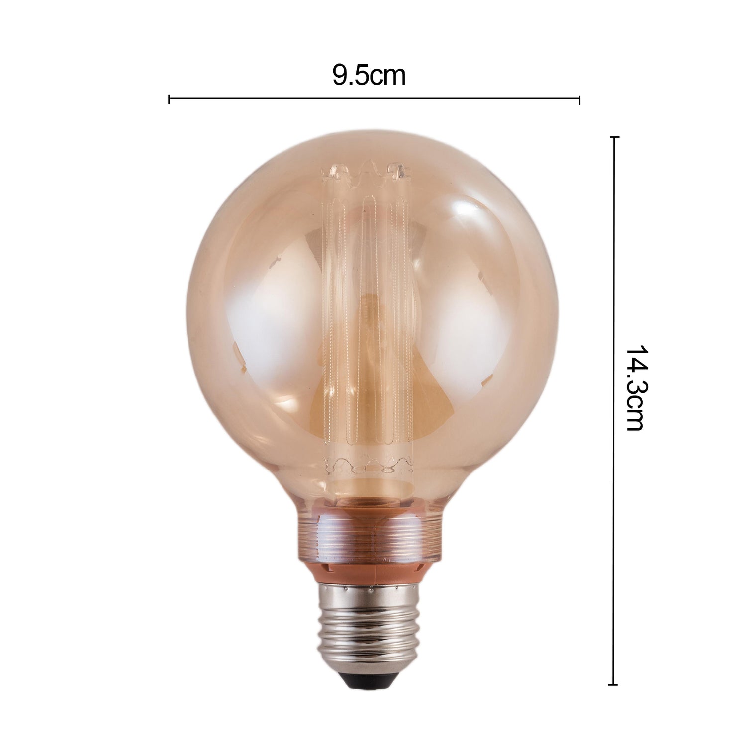 4PACK LED Vintage Style Filament G95 Globe 2.5W Dimmable Industrial Store - 7Pandas Australia