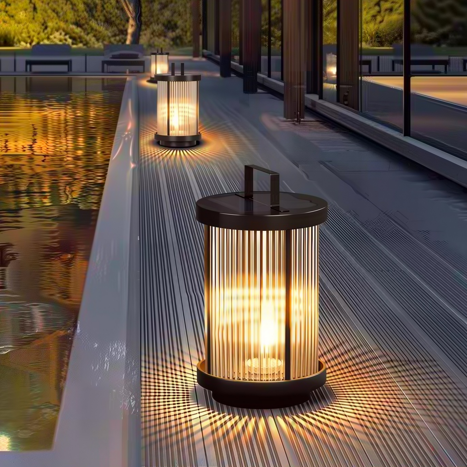 EMILY Solar Landscape Lighting Rechargeable Outdoor IP55 400mAh Warmwhite - 7Pandas Australia