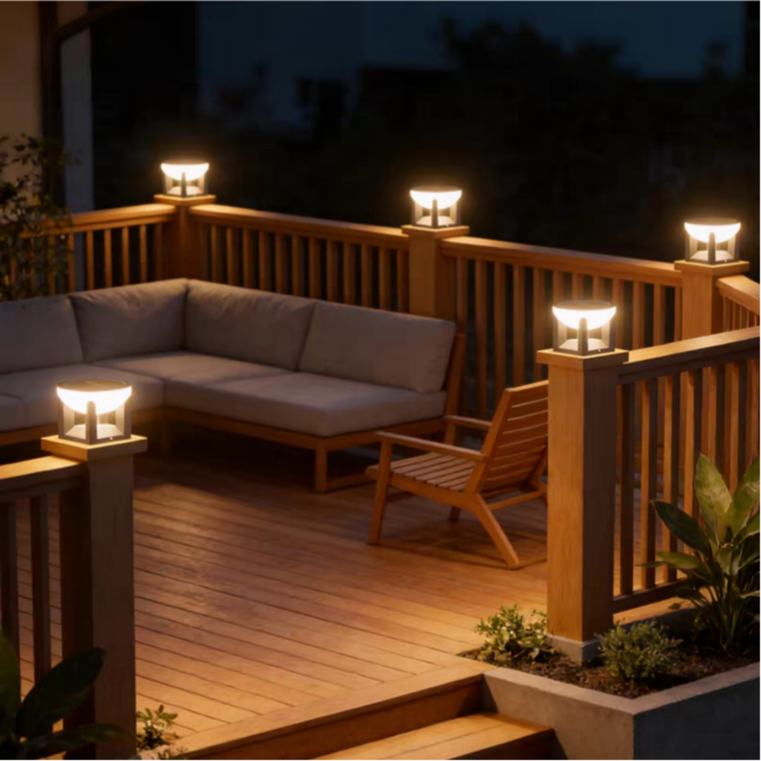 LINDA Outdoor Landscape Solar Rechargeable 3600mAh IP65 3CCT Garden Pathway Lighting - 7Pandas Australia