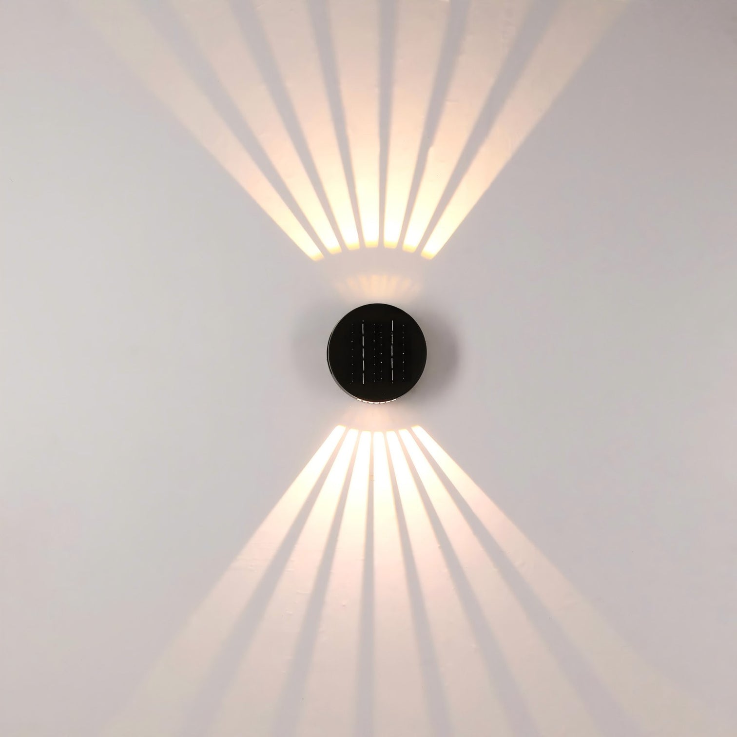 SMEG Solar Garden Wall Light IP54 3000K Light Updown Adjustable 1200mAh Black - 7Pandas Australia