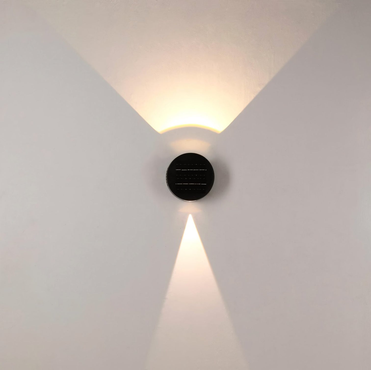 SMEG Solar Garden Wall Light IP54 3000K Light Updown Adjustable 1200mAh Black - 7Pandas Australia