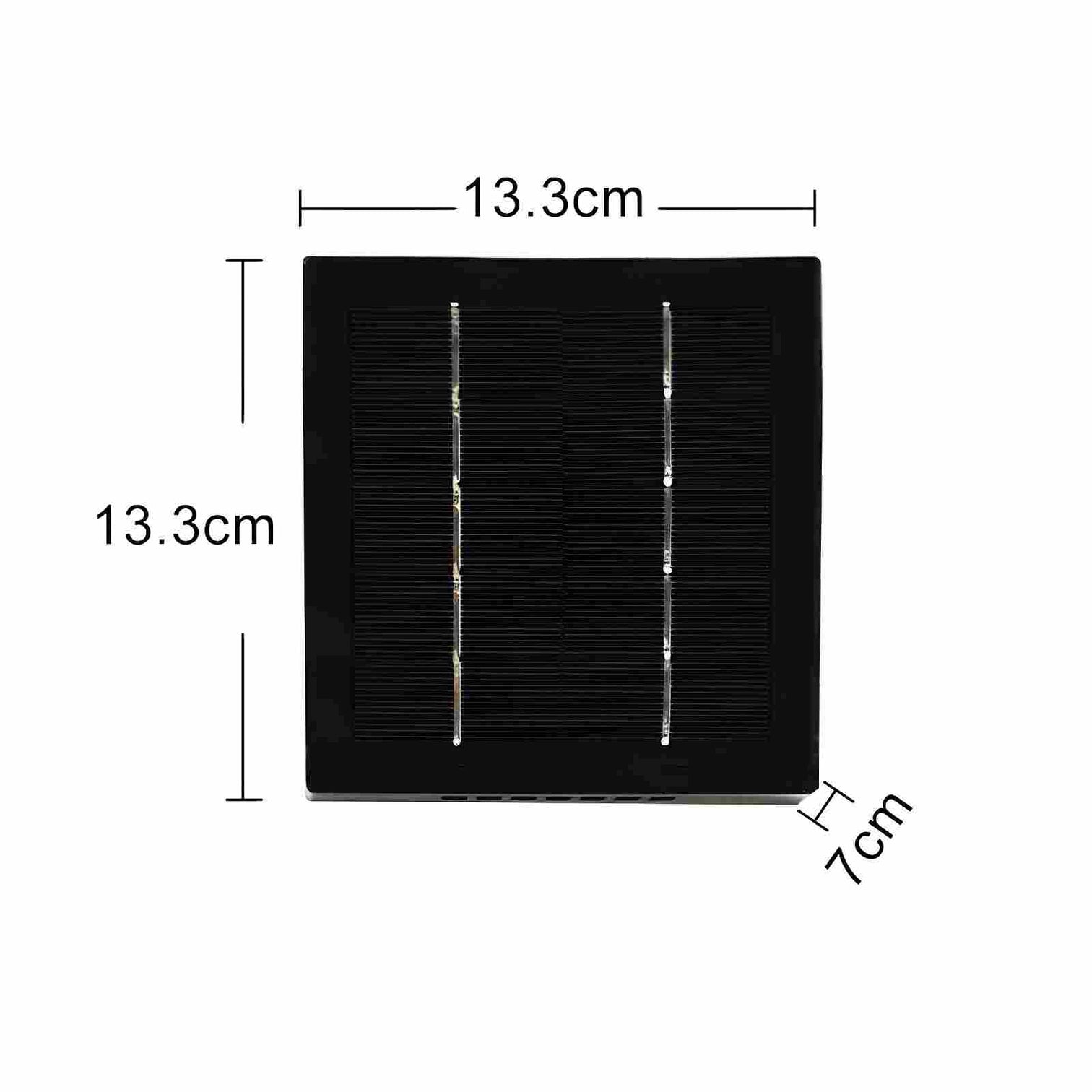 SMEG Solar Garden Wall Light IP54 3000K Light Updown Adjustable 1200mAh Black - 7Pandas Australia