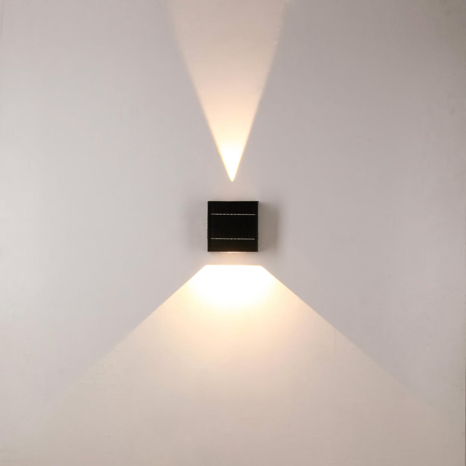 SMEG Solar Garden Wall Light IP54 3000K Light Updown Adjustable 1200mAh Black - 7Pandas Australia