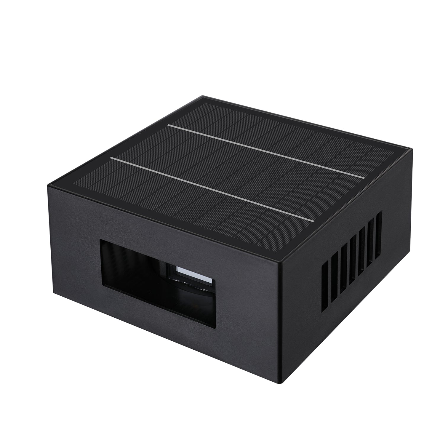 SMEG Solar Garden Wall Light IP54 3000K Light Updown Adjustable 1200mAh Black - 7Pandas Australia