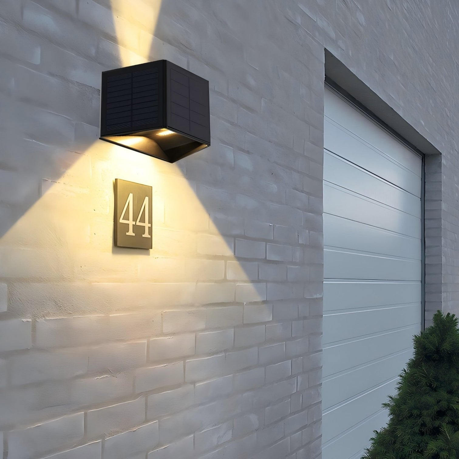 AKILI Solar Rechargeable LED Outdoor Updown Wall Light 1200mAh IP54 3W 3000K - 7Pandas Australia