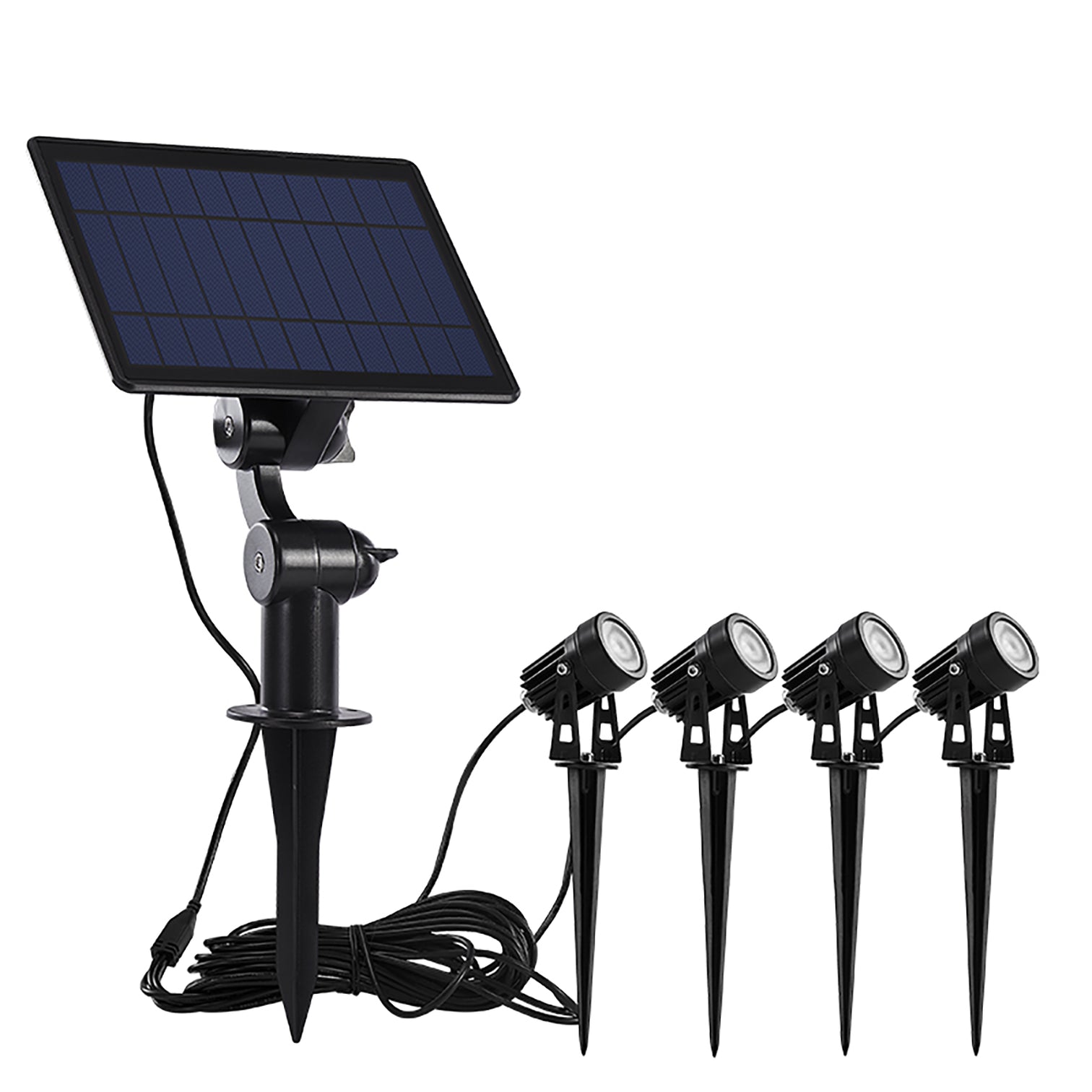 SPIKE 4PACK LED Solar Garden WI-FI intelligent RGB Aluminium Body 5W 4000mAh 3m Cable - 7Pandas Australia