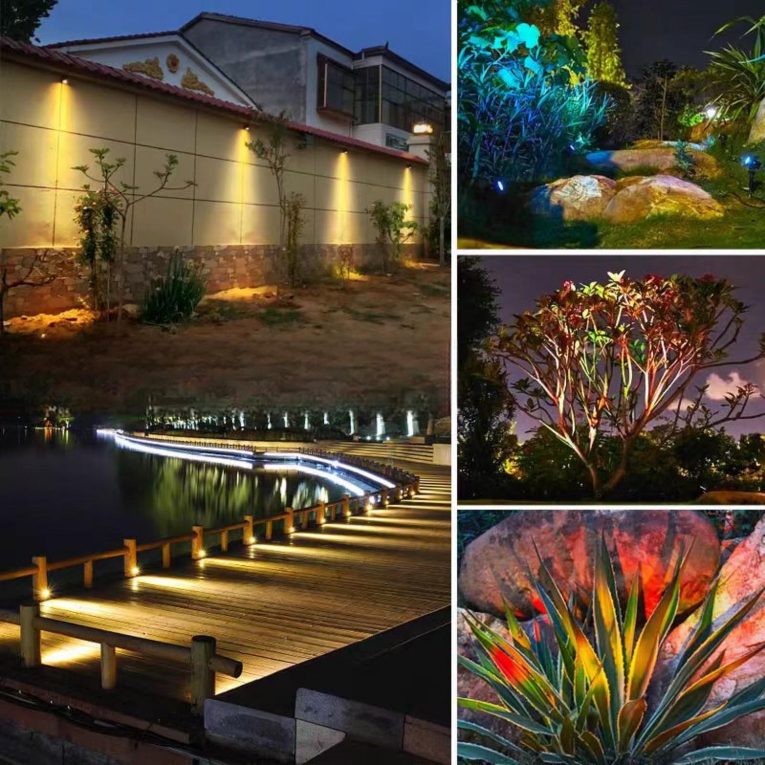 SPIKE 4PACK LED Solar Garden WI-FI intelligent RGB Aluminium Body 5W 4000mAh 3m Cable - 7Pandas Australia