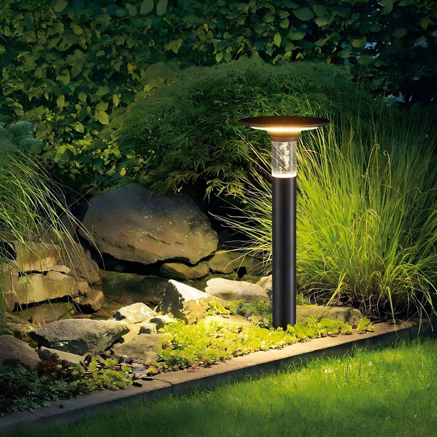 INGRID Solar Garden LED Rechargeable 4000mAh Outdoor Bollard Light IP54 3CCT - 7Pandas Australia