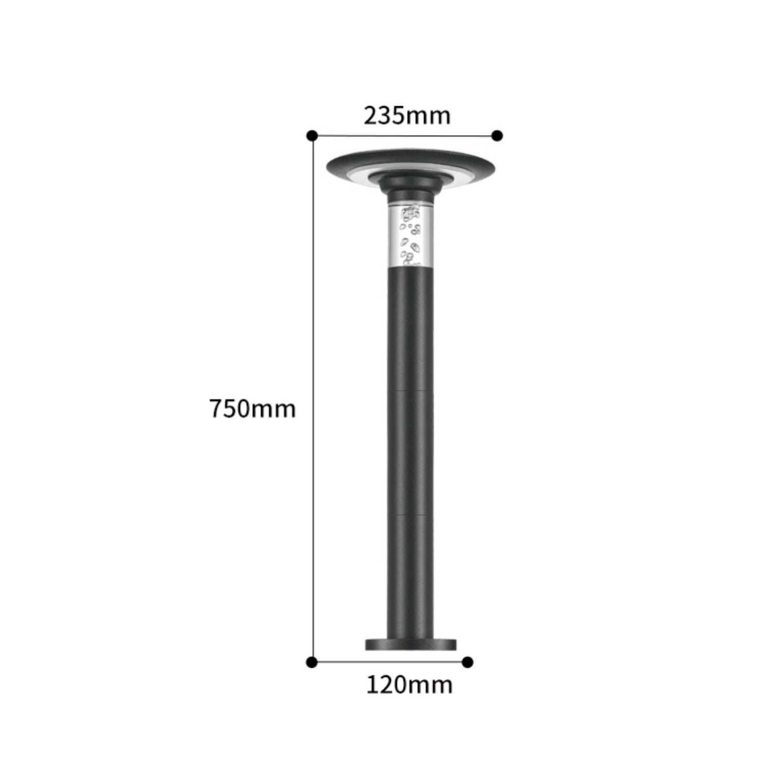 INGRID Solar Garden LED Rechargeable 4000mAh Outdoor Bollard Light IP54 3CCT - 7Pandas Australia