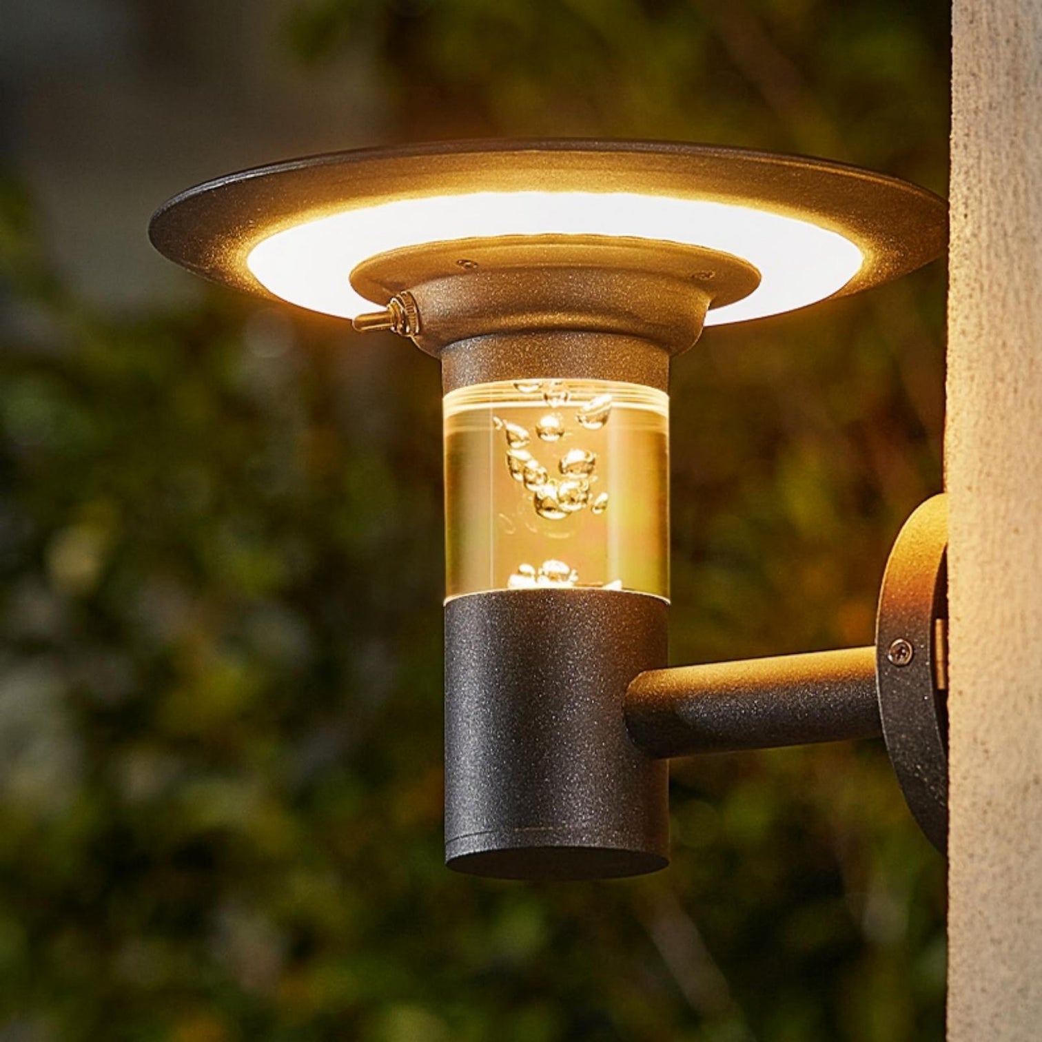 INGRID Solar Garden Outdoor Aluminium Wall Light 4W 3CCT 4000mAh IP65 Black - 7Pandas Australia