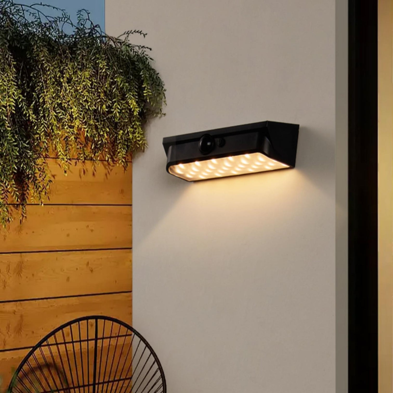 ALINA Solar Rechargeable Outdoor Wall Light Motion Sensor IP54 3000K - 7Pandas Australia