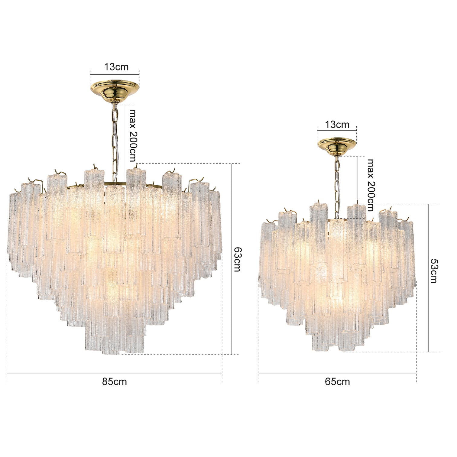 ANETTA Crystal Hand Craft Glass Chandelier Light fixture for Bedroom Dinning Table E14 - 7Pandas Australia