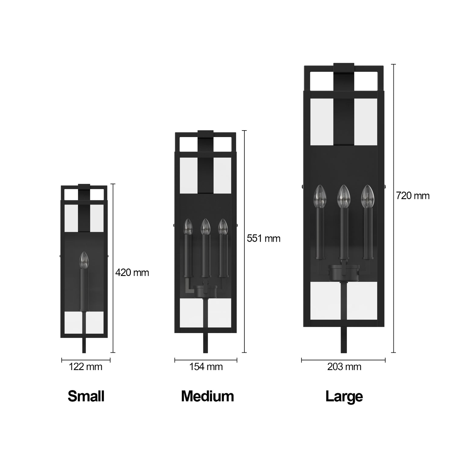 ANTONIO Outdoor Exterior Wall Light Fixture Matt Black IP44 Weather Proof - 7Pandas Australia