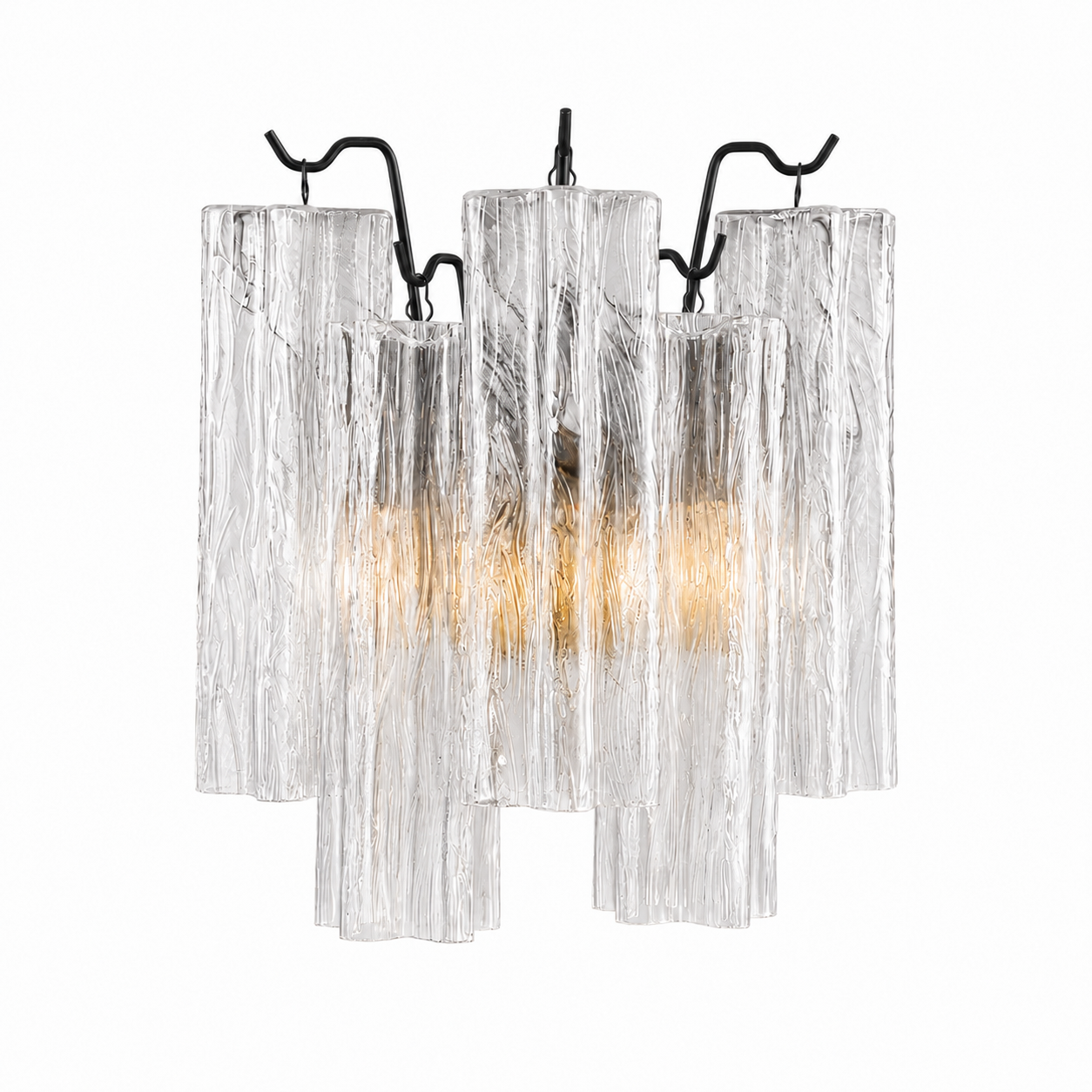ANETTA LED Indoor Handcraft Glass Wall Light with Sculptural Glass Shades - 7Pandas Australia