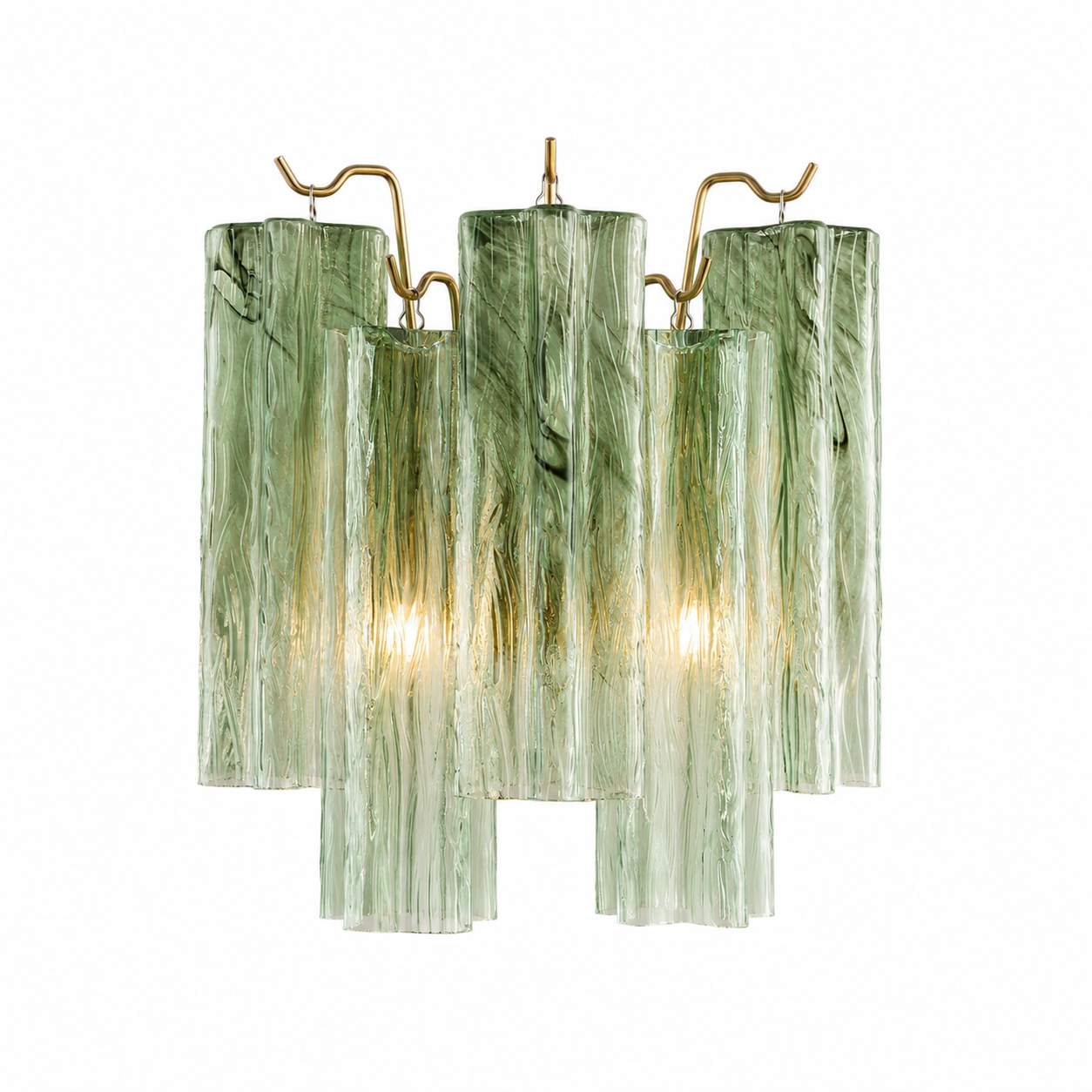 ANETTA LED Indoor Handcraft Glass Wall Light with Sculptural Glass Shades - 7Pandas Australia