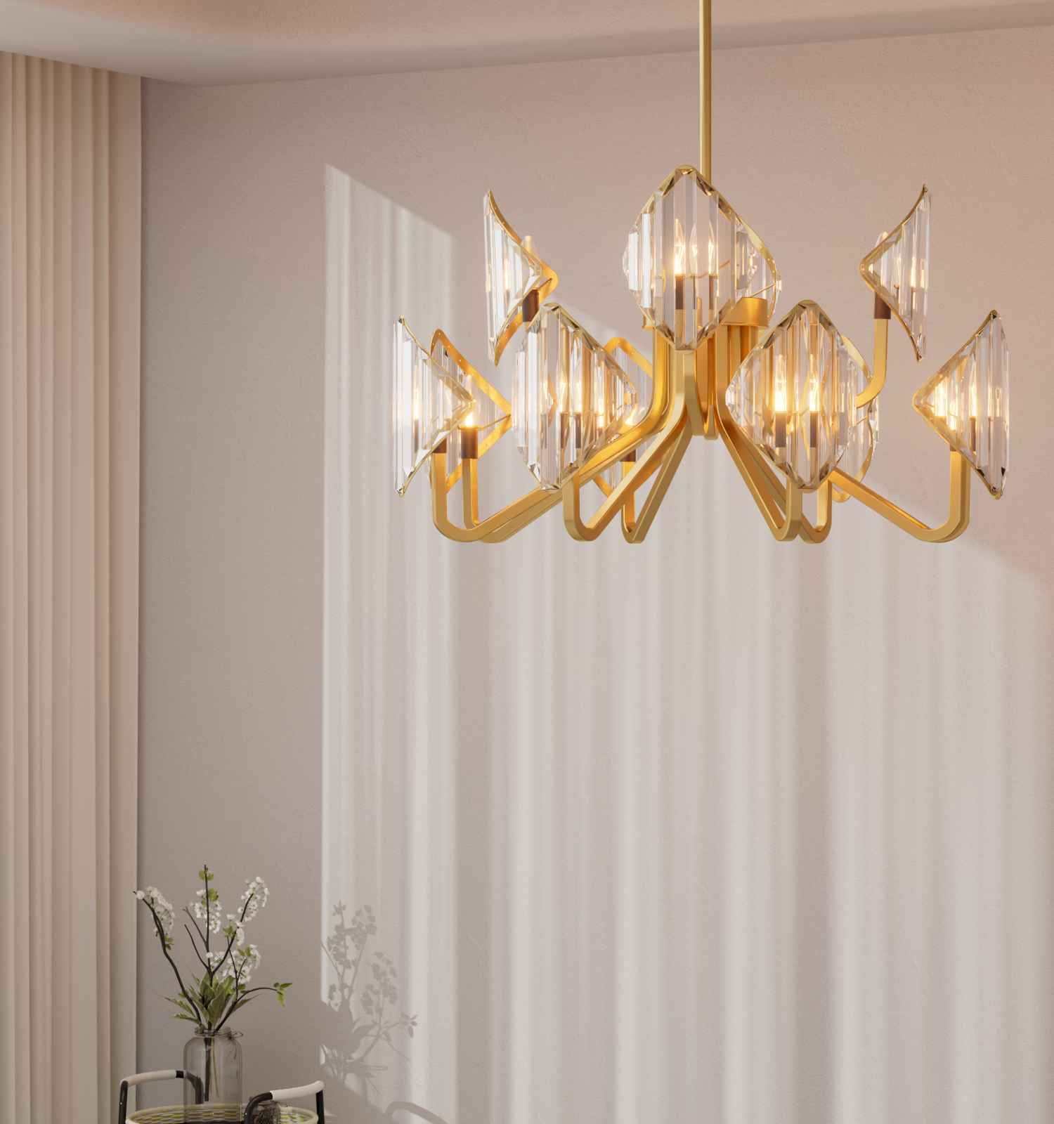 BLIN 800mm Luxury K9 Crystal Chandelier Modern Style Aged Brass E14 Base - 7Pandas Australia